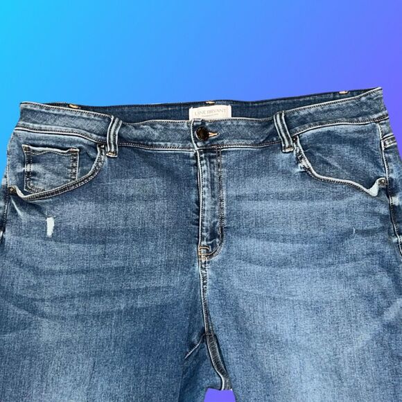 Plus Size Lane Bryant High Rise Essential Crop Jeans Size 22 #10 - Picture 2 of 4